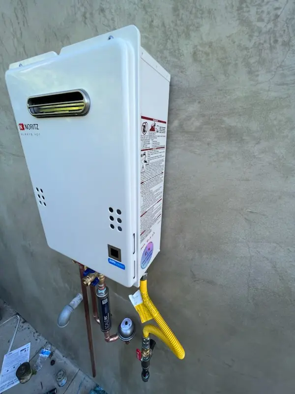 Tankless water heater installation for Kenridge homes